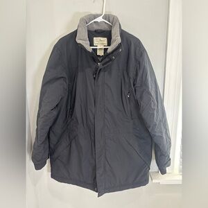 L. L. Bean Men’s Medium Thinsulate Quilted Fleece Lined Winter Jacket Ski Snow